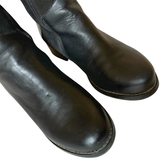 Pajar Carry Heritage Leather Suede Knee High Boots Black Horseback Riding Sz 9 - Picture 3 of 10